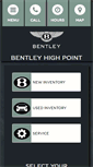 Mobile Screenshot of bentleyhighpoint.com